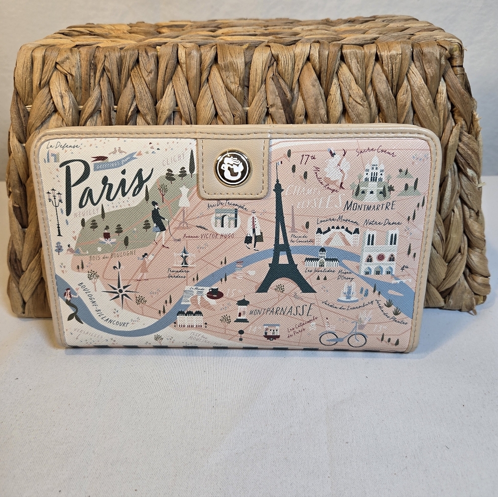 Spartina 449 Pink and Blue Paris Snap Wallet